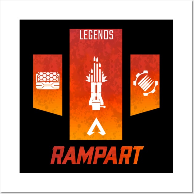 Apex Legend: Rampart Banner Wall Art by spaceranger